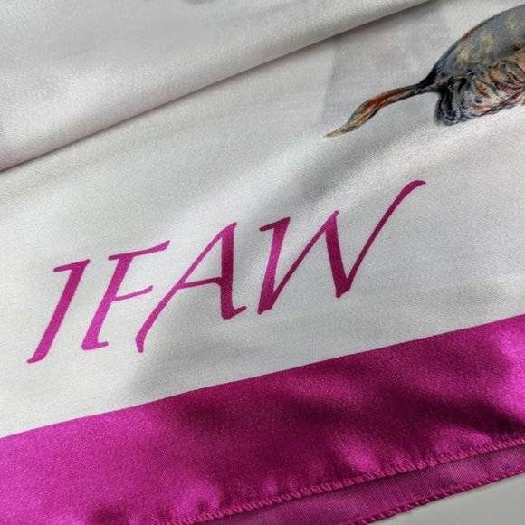 Vintage IFAW Highland Terrier Print Scarf - Picture 9 of 11